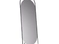 Дизайнерское напольное зеркало Glass Memory Queen в металлической раме черного цвета